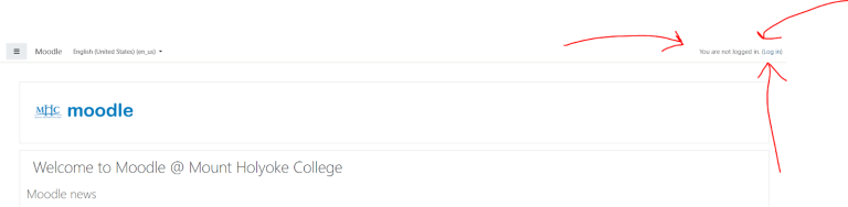 Choose log in from the top right corner.