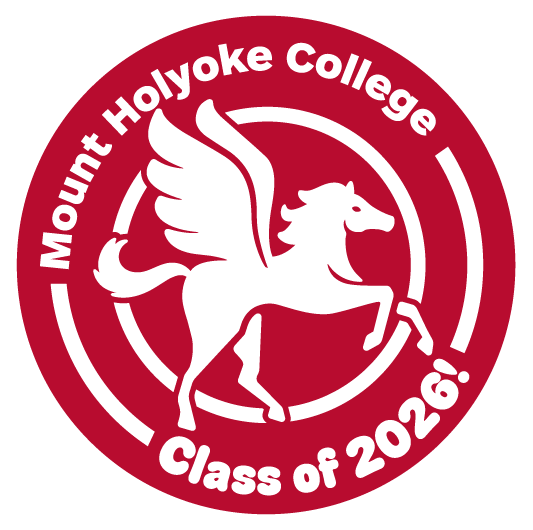Mount Holyoke College - Class of 2026! - Red Pegasus sticker design