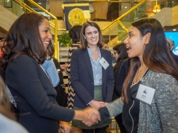 Mona Sutphen ’89 with Sriya Pradham ’19