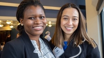 Courtney Brunson ’16 and Nada Al-Thawr ’19