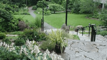 The view from the top of the Heckel Staircase Garden