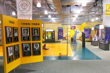 Photo of the inside of the Volleyball Hall of Fame