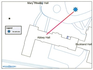 Abbey Hall fire safety location