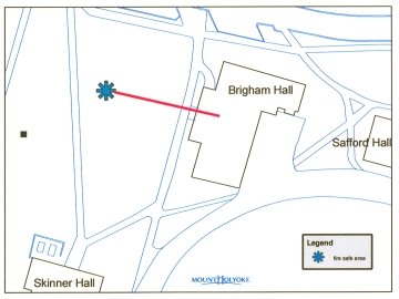 Brigham Hall fire safety location