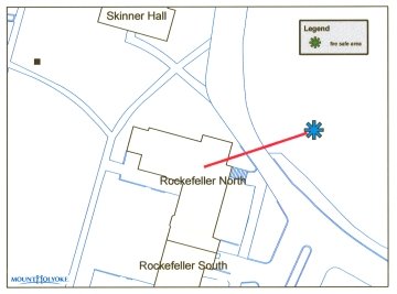 North Rockefeller fire safety location