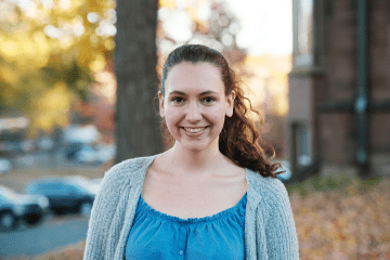 Rebecca Kilroy ’23, she/her, Basking Ridge, New Jersey, an English and Spanish double major