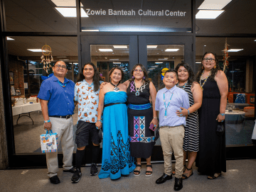 “I stand here blessed,” said Zowie Banteah (center), who had traveled with her family from New Mexico for the occasion.