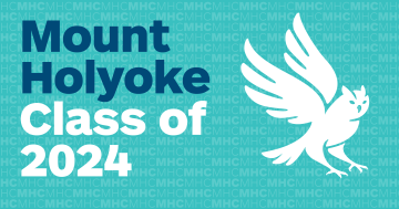 Horizontal graphic with teal background and the owl for Professional and Graduate Education graduates of the Class of 2024.