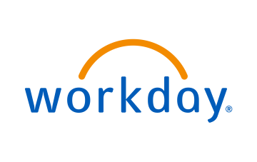 Workday logo - orange and blue