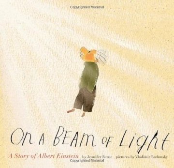 Book cover for On a Beam of Light, by Jennifer Berne