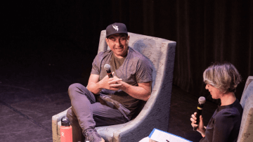 Author Tommy Orange and Professor Iko Day