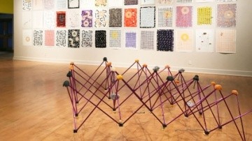 Lisa Iglesias: Installation view of RE:SISTERS Exhibition at Arizona State University Art Museum, Tempe, AZ
