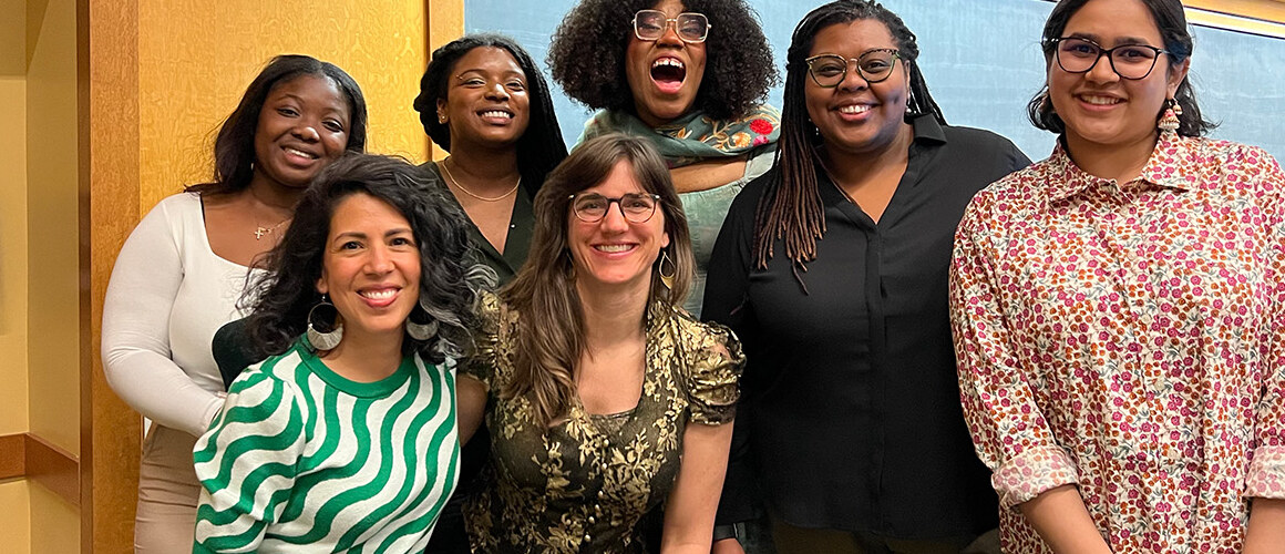 Alexis Nelson, The Black Forager, with students in 2024