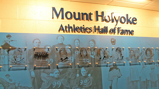 The Athletics Hall of Fame, located in the Kendall Sports and Dance Complex at Mount Holyoke College, was founded in 2013.