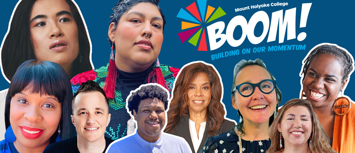 A collage of speakers who will be participating in the BOOM! 2023 Learning Syposium