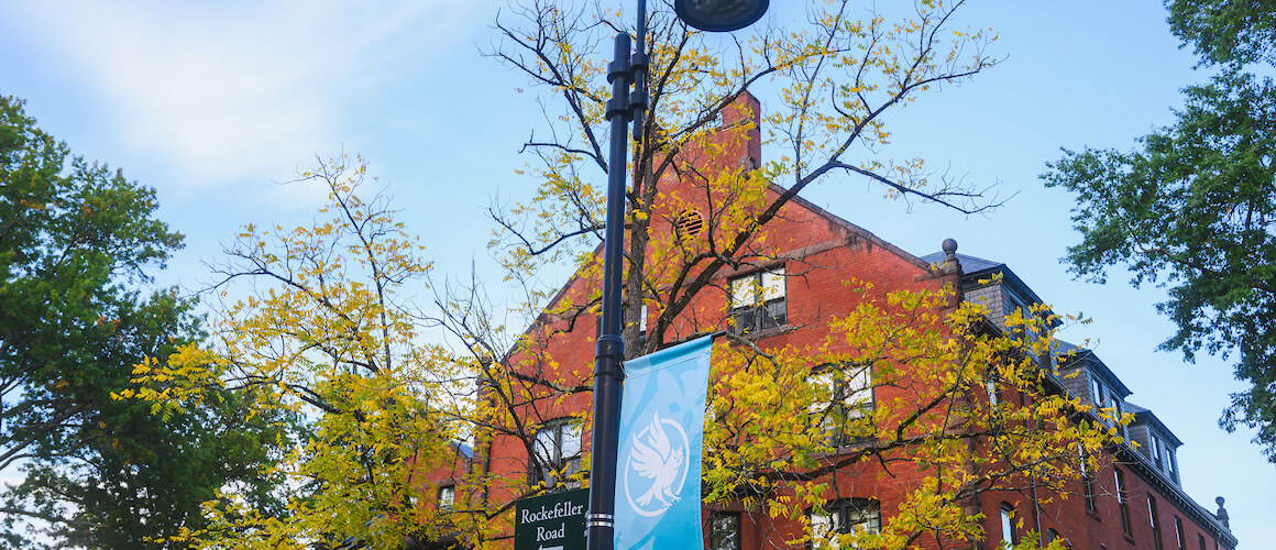 Campus beauty from fall 2024 - Rockefeller Road