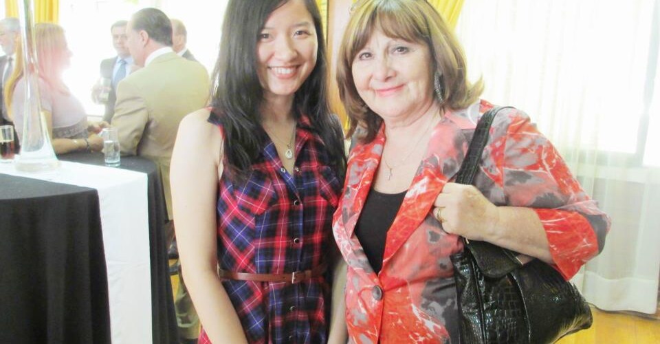 Diying Wu ’11 is pictured on the left.
