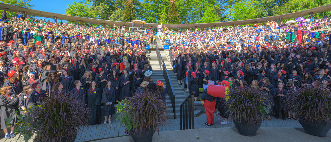 Mount Holyoke’s annual Convocation filled the campus with color, spirit and celebration as students in vivid class colors gathered to cheer and mark the official start of the academic year with tradition and decibels.