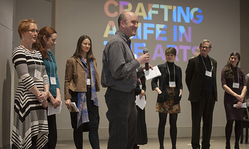 MHC faculty and alumnae shared how they built careers in the arts. Photo by Ben Barnhart.