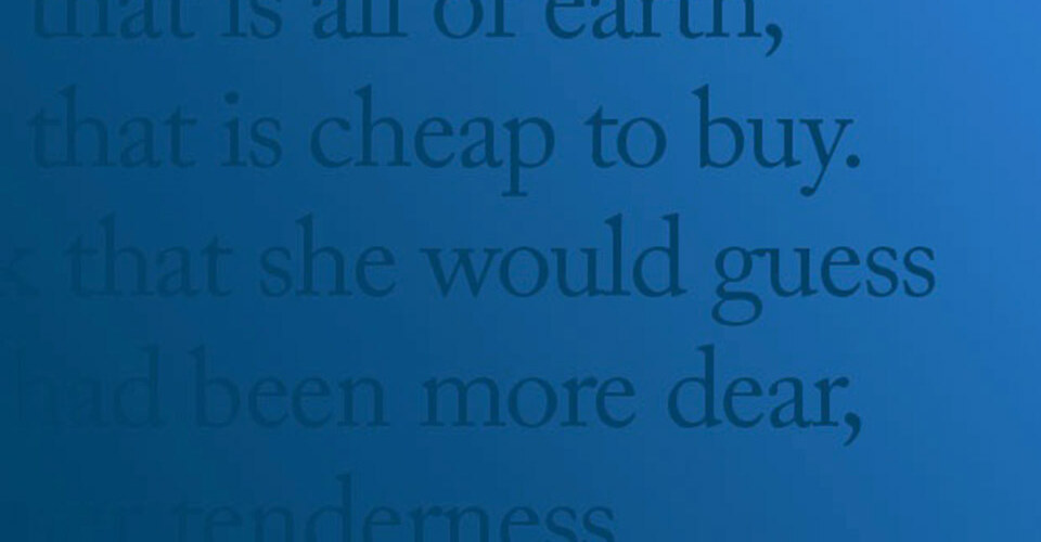 An excerpt from a poem by Kathryn Irene Glascock ’22, namesake of the Intercollegiate Poetry Competition
