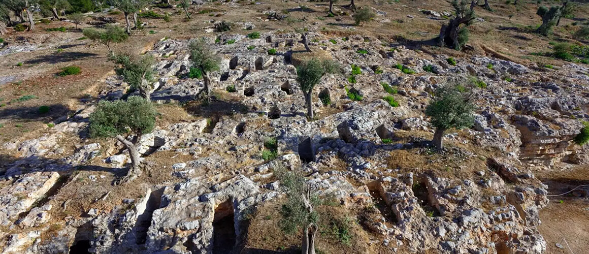 Punic Necropolis of Puig des Molins on the island of Ibiza. The new ancient DNA study sequenced human remains from this and other important Phoenician-Punic Archaeological sites. © Photo Raymar, MAEF