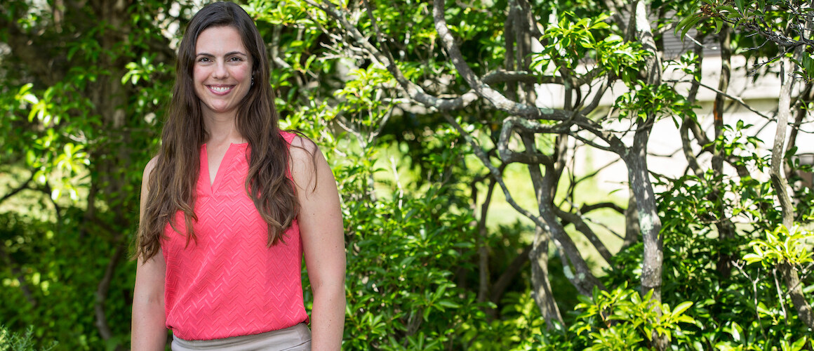 Jenica Allen, manager of Mount Holyoke’s Campus Living Lab, was given the George Mercer Award from the Ecological Society of America.