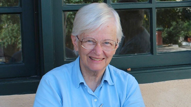 Katherine Bracher '60 in Greece where her partner spends a month every summer.