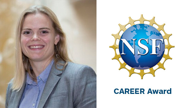 Kerstin Nordstrom received the prestigious CAREER Award for her work in granular flow.