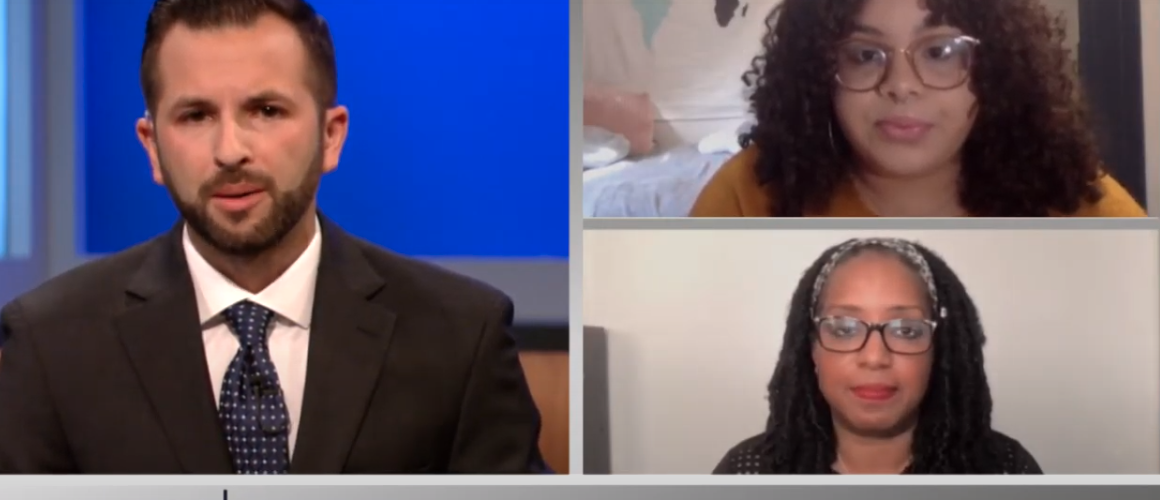 Kijua Sanders-McMurtry (lower right) and Angelis Liriano ’22 (upper right) spoke with Connecting Point about the action plan to ensure the College would be “persistent and uncompromising” in addressing all forms of implicit and explicit racism.