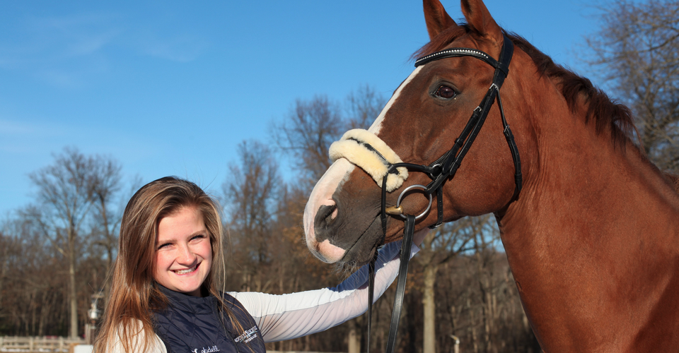 Lexi Lobdell ’20 and Baltazar (aka Butters)