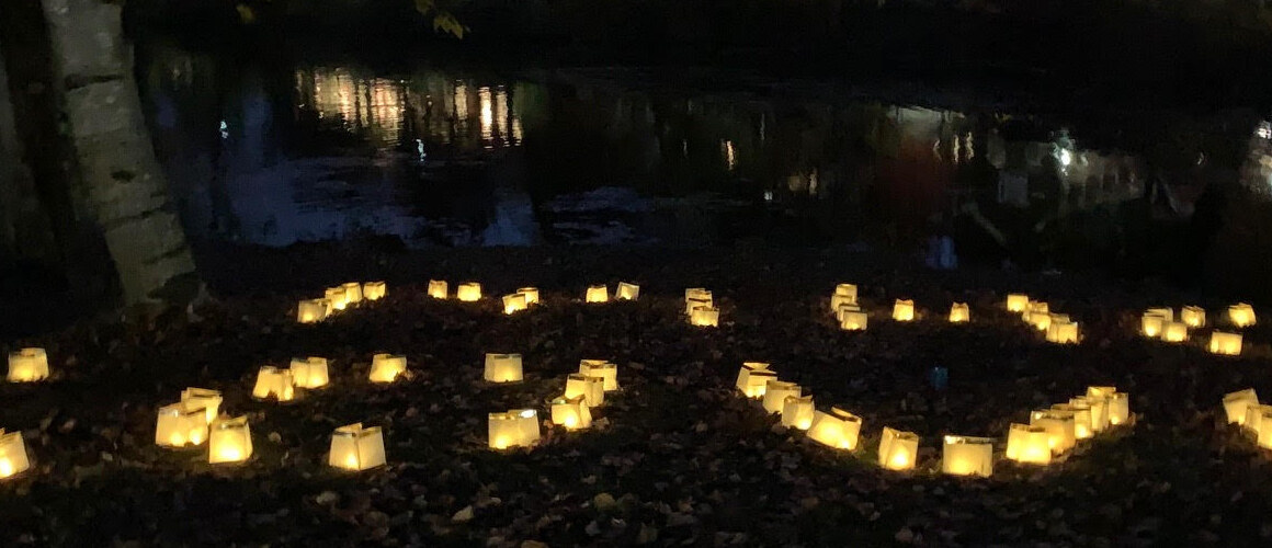 This fall, McDermott and her team hosted “Letting Go of All That Hurts: Luminaries at the Lake.” Students sent in their intentions anonymously and watched on the Miller Worley Center Campus Living Lab Cam as they were lit next to Lower Lake.