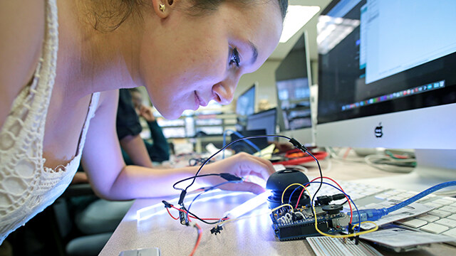 The College’s Makerspace is a central location for the campus maker culture.