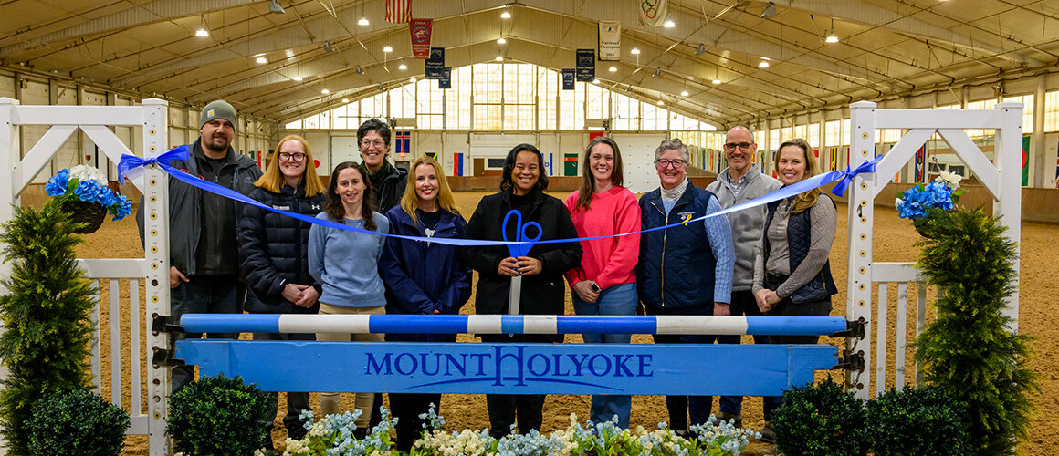 Equestrian Center Ribbon Cutting at Mount Holyoke College on January 29, 2025