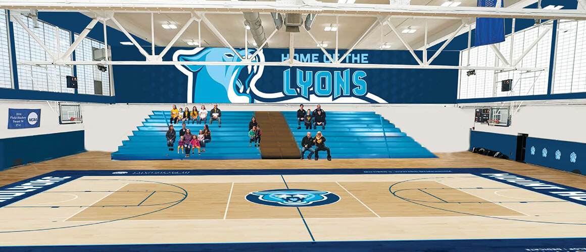 An architectural rendering of the renovated court at Mount Holyoke College. Courtesy of Juster Pope Frazier Architects.