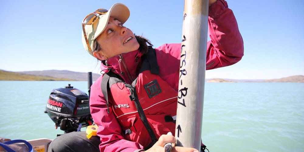 Doing polar fieldwork with her advisor and applied research at the Five Colleges gave Heidi Roop ’07 an invaluable glimpse into what has become her life as a climate scientist. Photo credit: Jason Briner