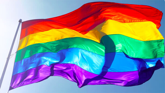 Rainbow flag, representing LGBTQ rights