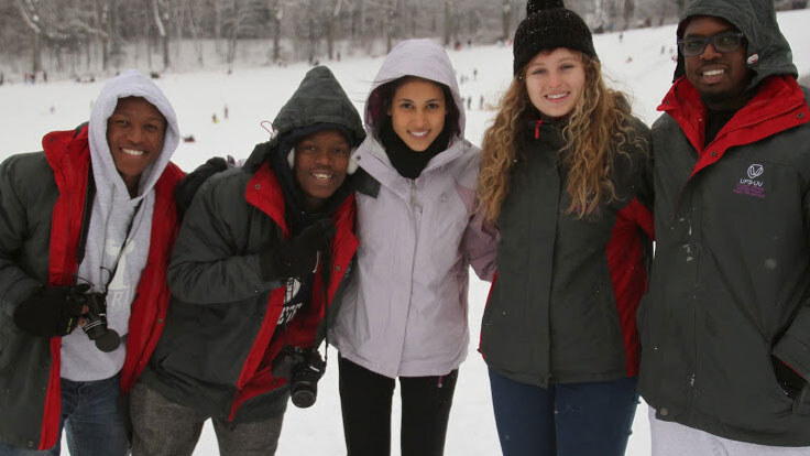 UFS students with Mount Holyoke student hosts