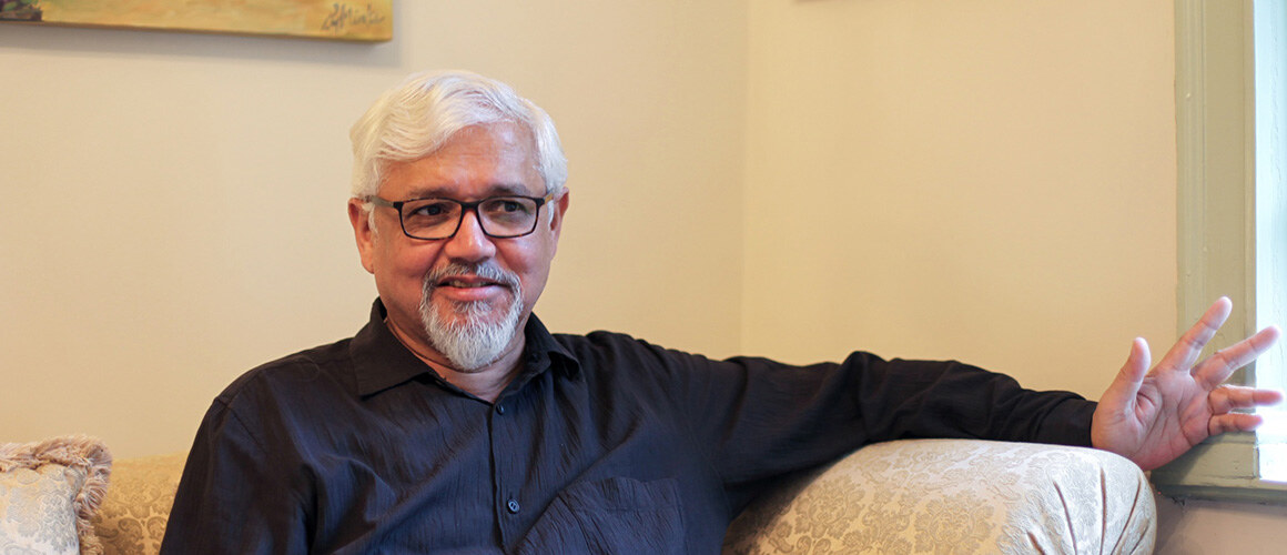Author Amitav Ghosh’s newest book is “The Gun Merchant.”