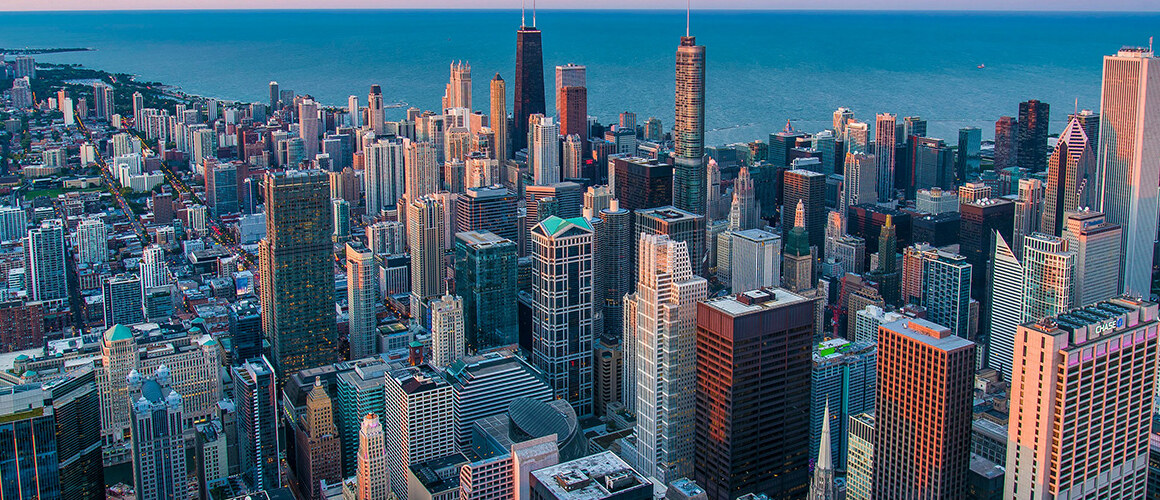 Aerial photo of Chicago by Pedro Lastra on Unsplash