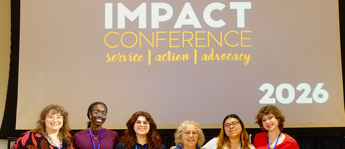 Mount Holyoke College students with Maria Cartagena (in the gray and blue shirt, center)
