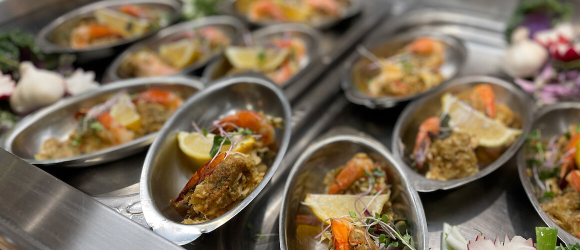 A spread of halal food expertly prepared, fresh and festive for MHC's gracious dinner in 2023.