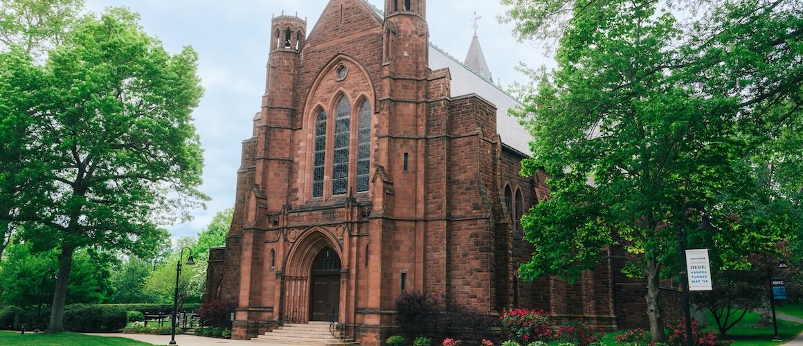 Abbey Chapel in the Spring at Mount Holyoke College